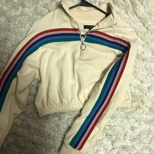 Pacsun cropped half zip pullover
